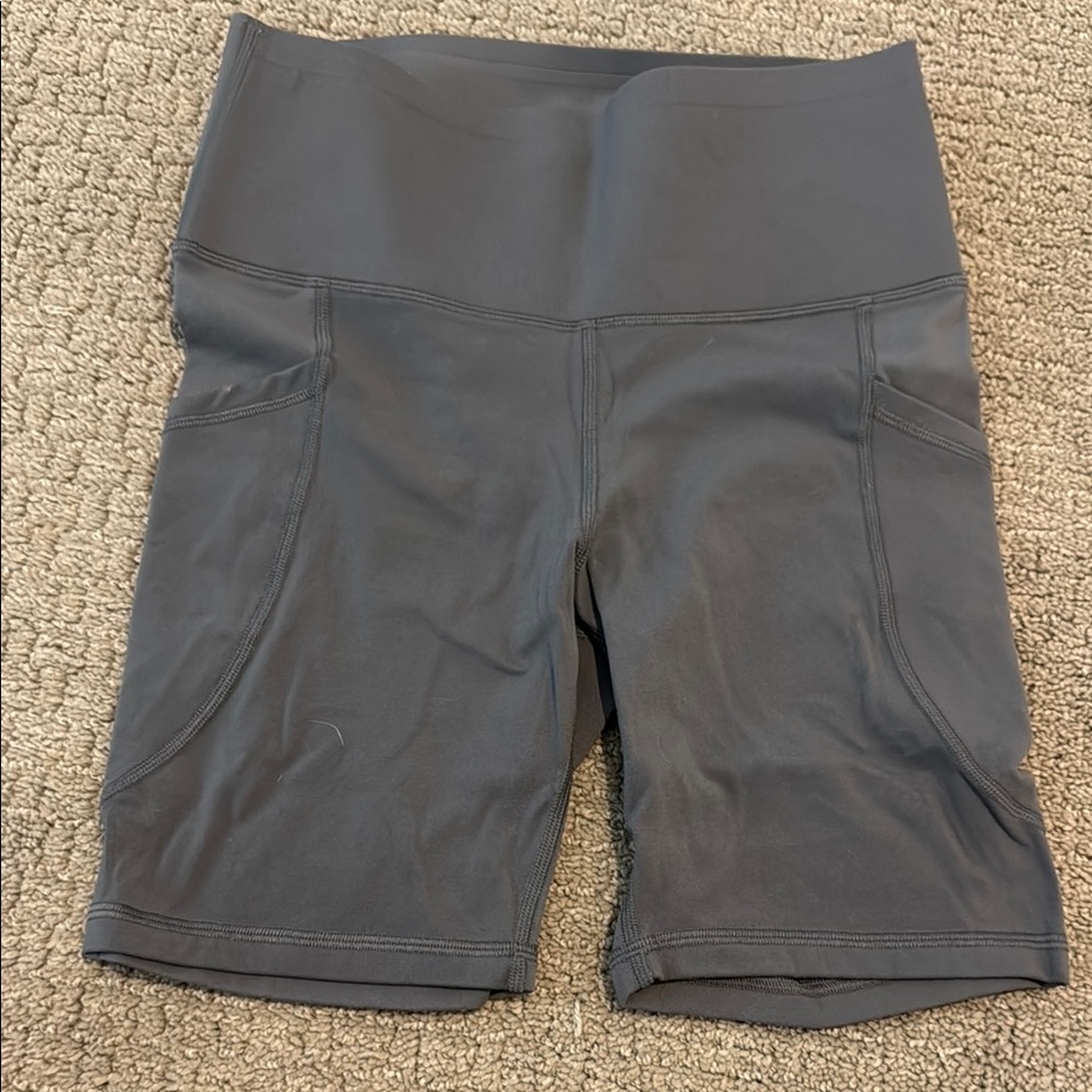 Women's Gray High-Waisted Shorts